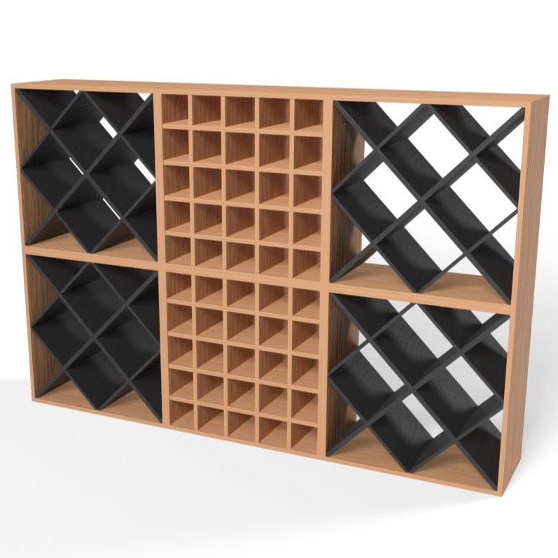 170 Bottles Diamond Wine Rack Set.