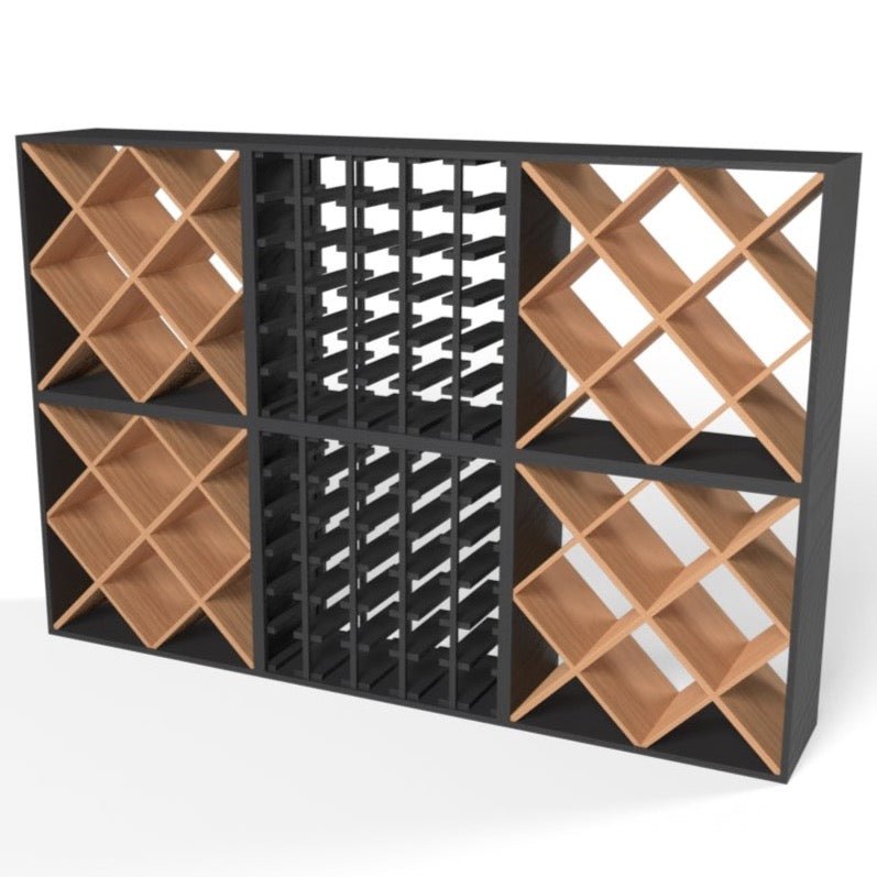 180 Bottles Diamond Wine Rack Set - Style 1.