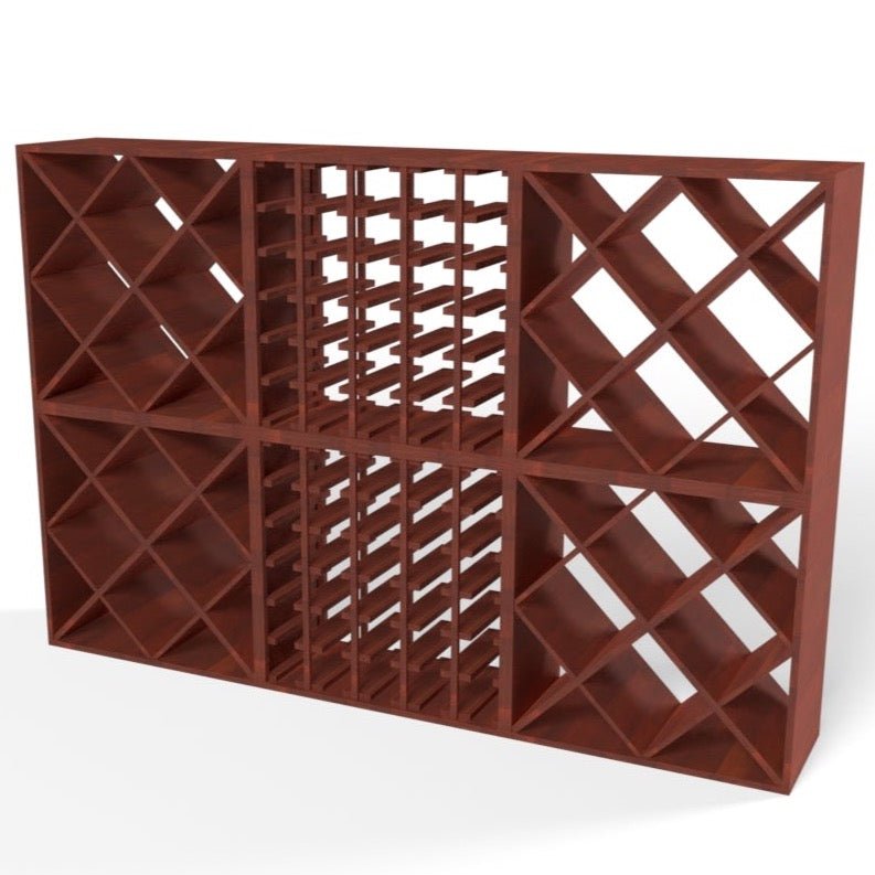 180 Bottles Diamond Wine Rack Set - Style 1.