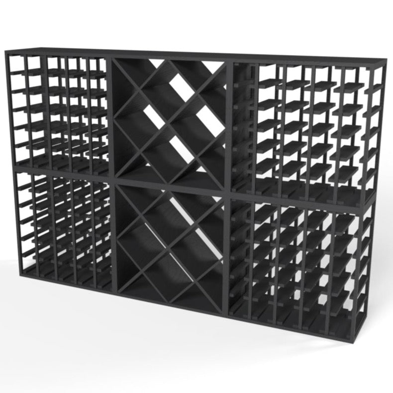 180 Bottles Diamond Wine Rack Set - Style 2.