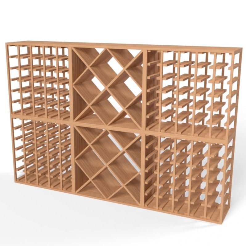 180 Bottles Diamond Wine Rack Set - Style 2.