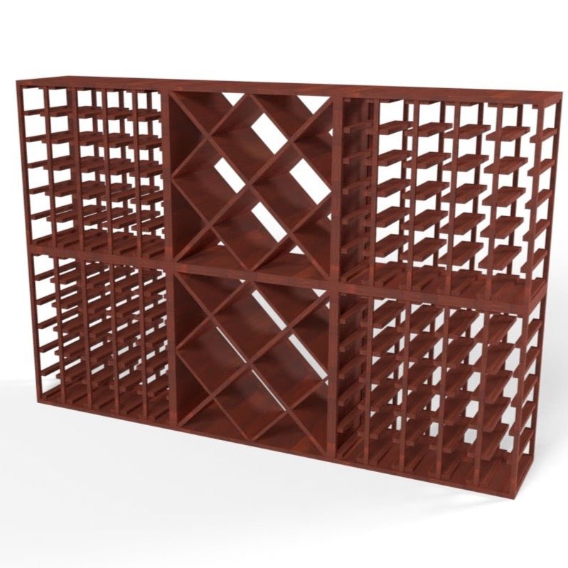 180 Bottles Diamond Wine Rack Set - Style 2.