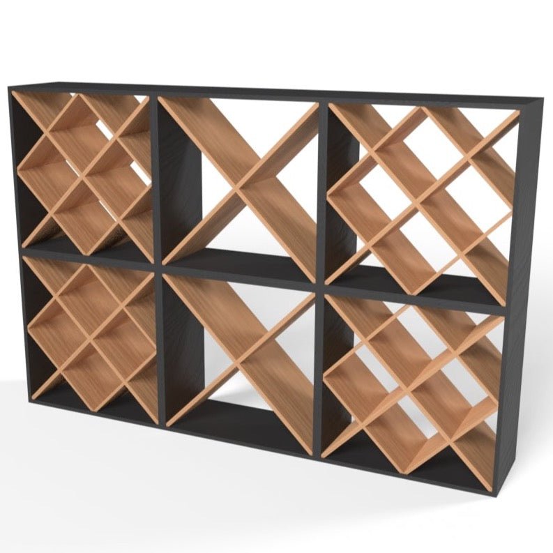 200 Bottles Diamond Wine Rack Set.