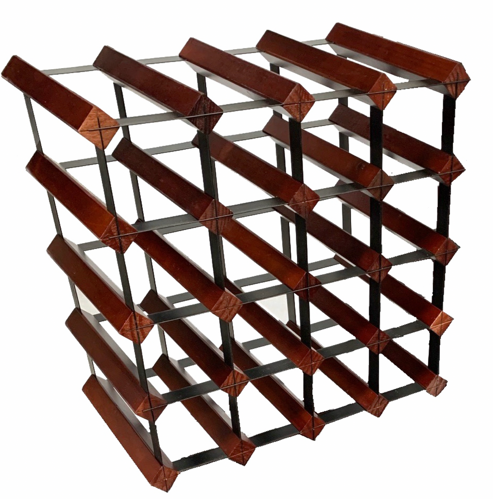 Wine Rack Customised Mahogany Colour |  Wine Décor.