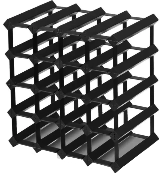 Wine Rack Customised Black Colour |  Wine Décor.